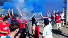 Arrivée au stade des champions de D1