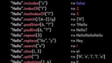 JavaScript string methods