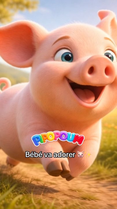 🐷 Comptine enfant – chanson bébé animaux de la ferme | Barnabé le petit cochon - PipoPoum 🎶