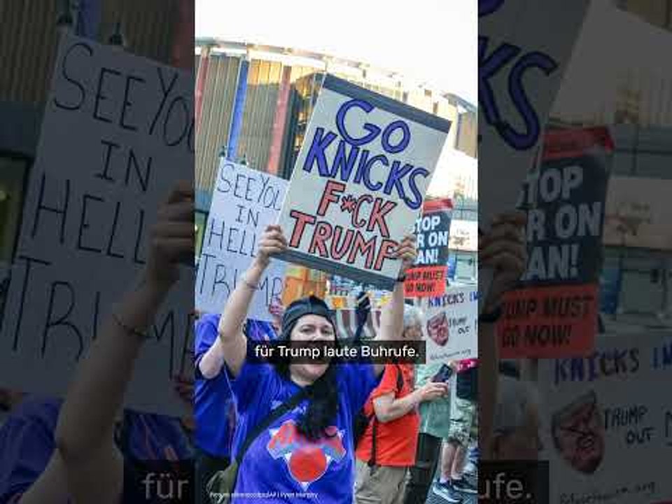 Donald Trump: Trump bei NBA-Kracher ausgepfiffen – dann folgt der nächste Patzer