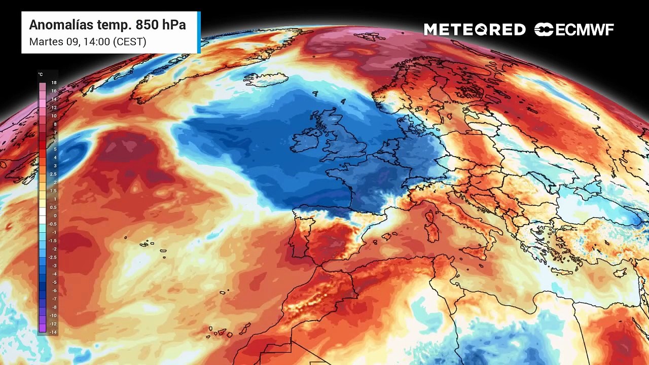 Una masa de aire muy cálida se instalará sobre España