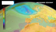 Uma gota fria poderá chegar a Portugal continental este fim de semana