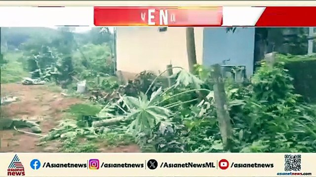 പാലക്കാട് ശക്തമായ കാറ്റും മഴയും; ശ്രീകൃഷ്ണപുരം ആറ്റശ്ശേരിയില്‍ വീടിന്റെ മേൽക്കൂര തകർന്നു