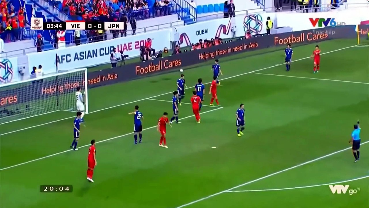 Việt Nam 0-1 Nhật Bản - Goals and Highlights (24/1/2019) | VTV6 HD