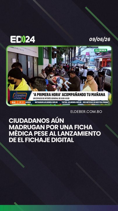 Ciudadanos aún madrugan por una ficha médica pese al lanzamiento de el fichaje digital