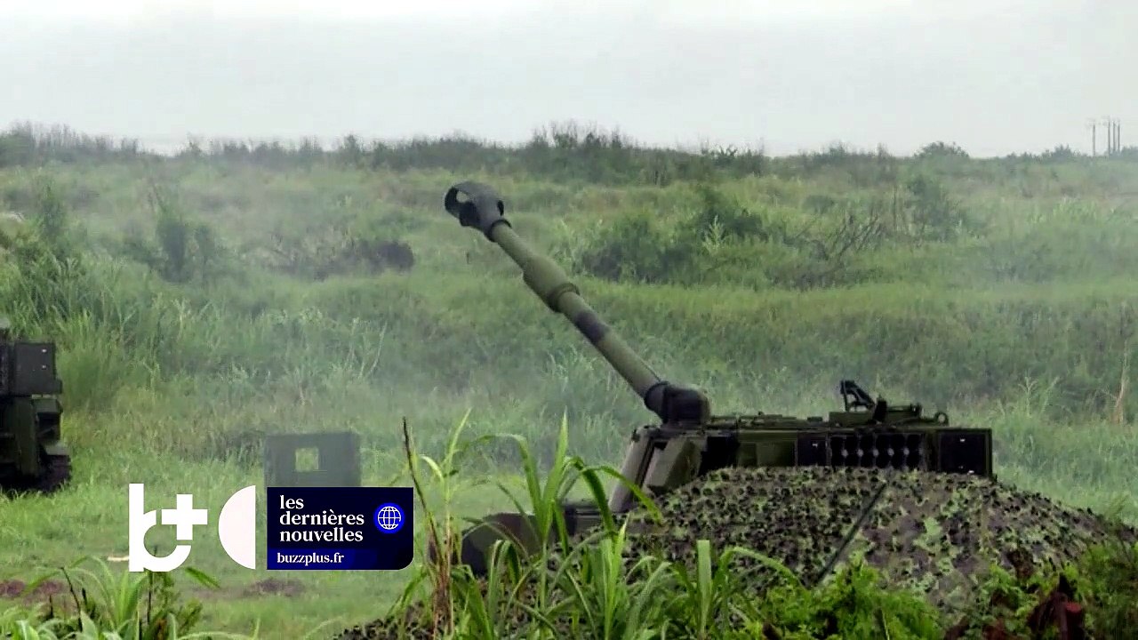 Taïwan écrase les envahisseurs chinois / Exercice de guerre à feu réel, scénario simulé