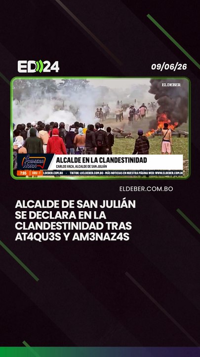 Alcalde de San Julián se declara en la clandestinidad tras at4qu3s y am3naz4s