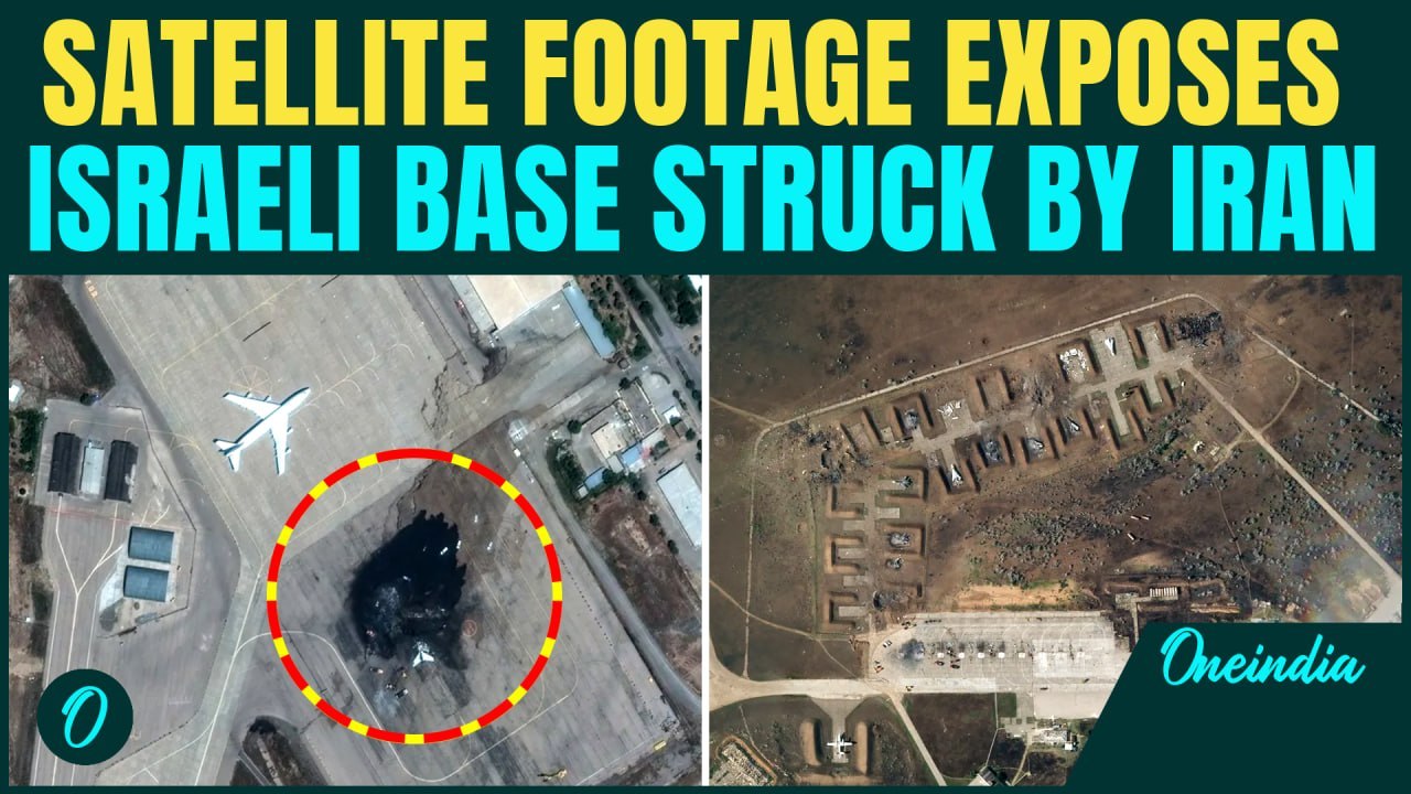 Iran ATTACK On Israeli Bases: SHOCKING Satellite Images EXPOSE Deadly Damage At Ramat David Airbase