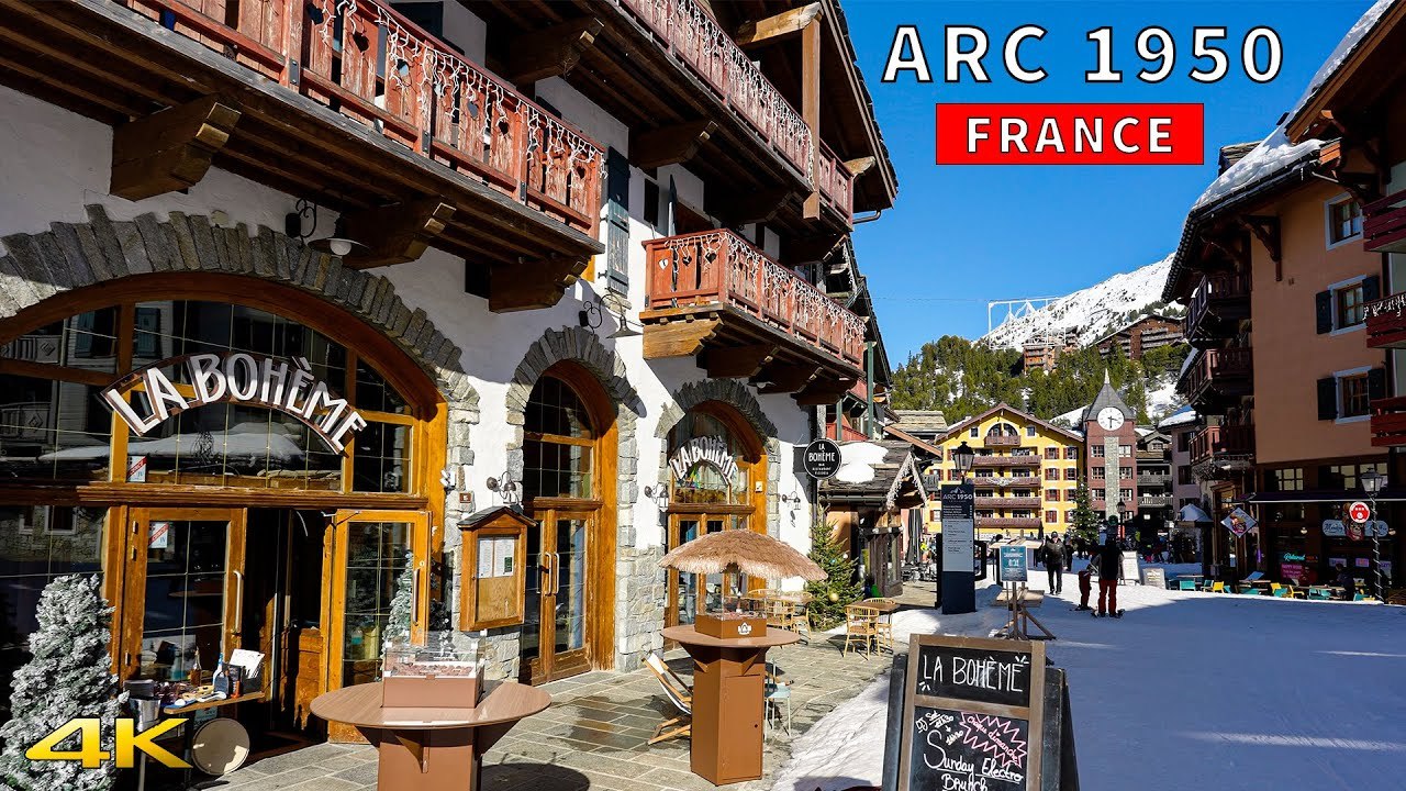 Les Arc 1950 | A Pictureque Alpine Snow Village in Savoie France | A True Winter wonderland 4K 60p