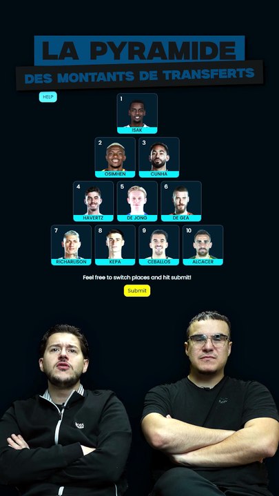 La PYRAMIDE des JOUEURS les PLUS CHER  🤔⚽️🔥