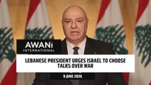 Lebanese President urges Israel to choose talks over war