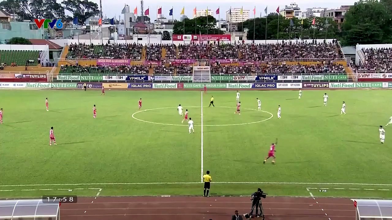 Sài Gòn 2-2 Hoàng Anh Gia Lai - Goals and Highlights (14/4/2018) | VTV6 HD