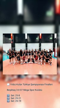 🏐 Yıldız Kızlar Türkiye Şampiyonası Finalleri Beşiktaş 3-0 07 Mega Spor Kulübü