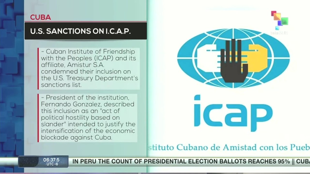Cuba | U.S. sanctions on I.C.A.P.