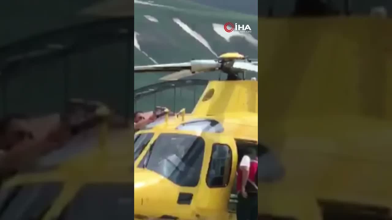 Erzurum’da zamana karşı yarış: Kalp krizi geçiren hasta ambulans helikopterle hastaneye yetiştirildi