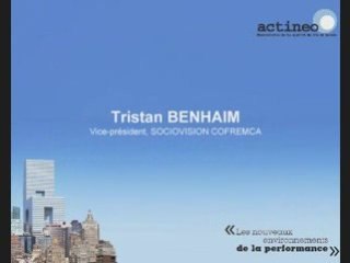 ACTINEO colloque 3 - 2 Tristan BENHAIM