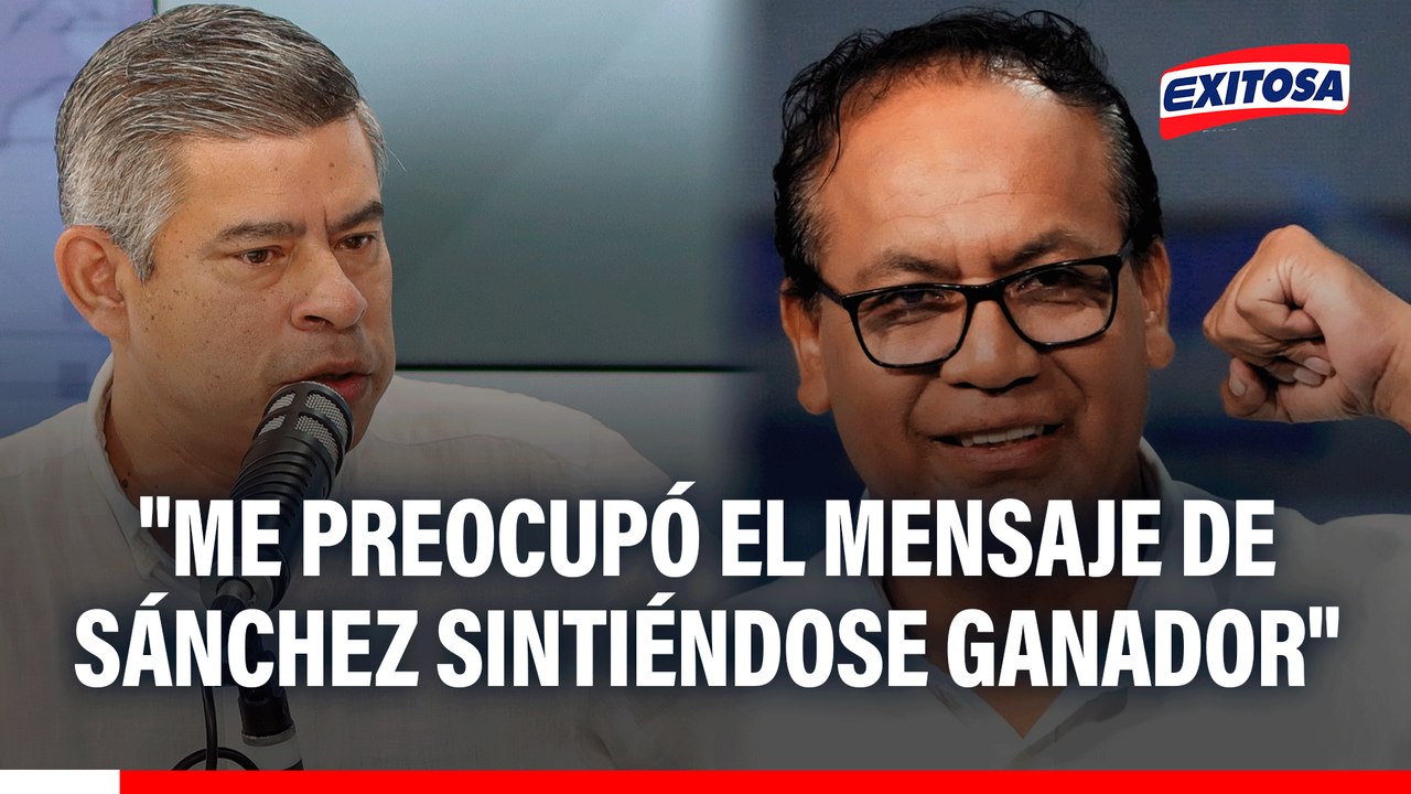 Luis Galarreta pide llamado a la prudencia: "Me preocupó el mensaje de Sánchez como ganador"