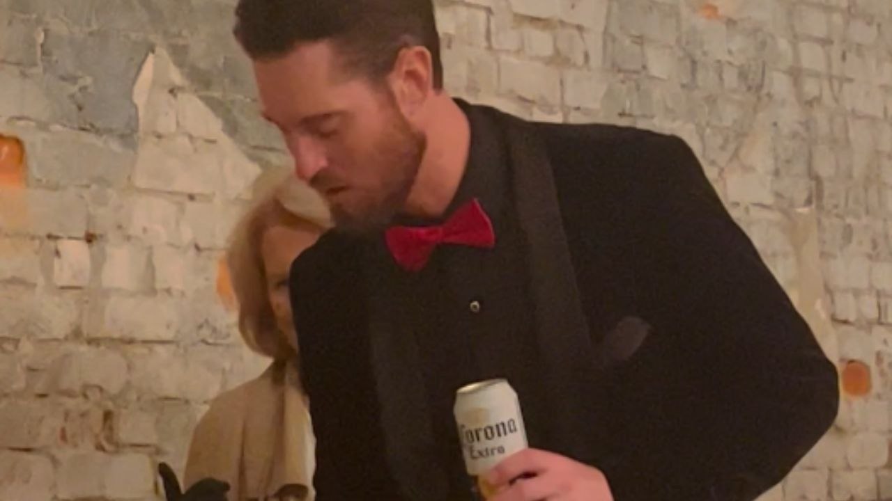 Unbelievable Moment! Groomsman Stunned by Cake Disaster