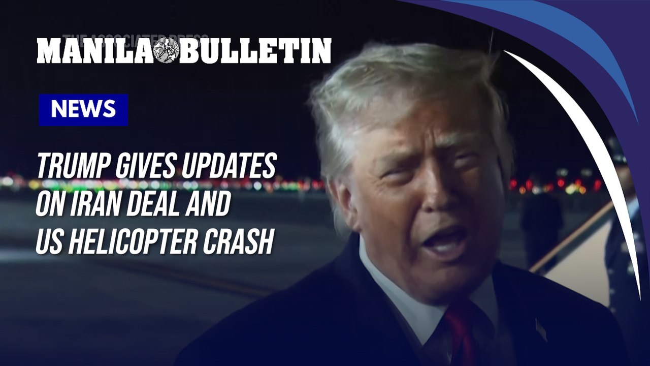 Trump gives updates on Iran deal and US Helicopter crash