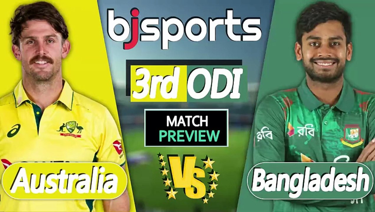 Australia vs Bangladesh 2026 | AUS vs BAN 3rd ODI Match Preview |