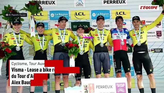 Visma-Lease a bike remporte le chrono par équipes du Tour d'Auvergne Rhône-Alpes, Alex Baudin sauve son maillot jaune - Cyclisme - Tour Auvergne-Rhône-Alpes