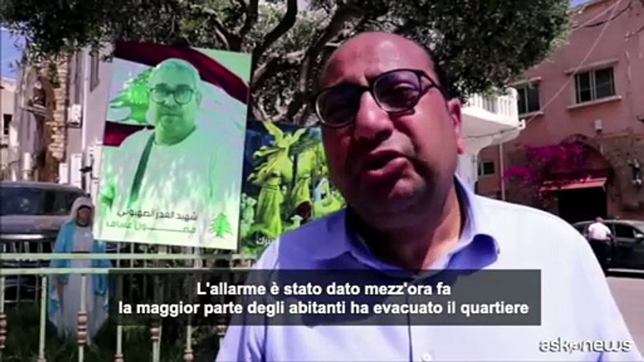 Libano, gli abitanti di Tiro in fuga prima dell'attacco israeliano