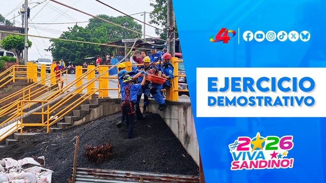 🚒 Bomberos Unidos de Nicaragua realizan ejercicio demostrativo de rescate y salvamento