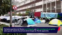 Des enseignants en grève perturbent Mexico à quelques jours du début du Mondial