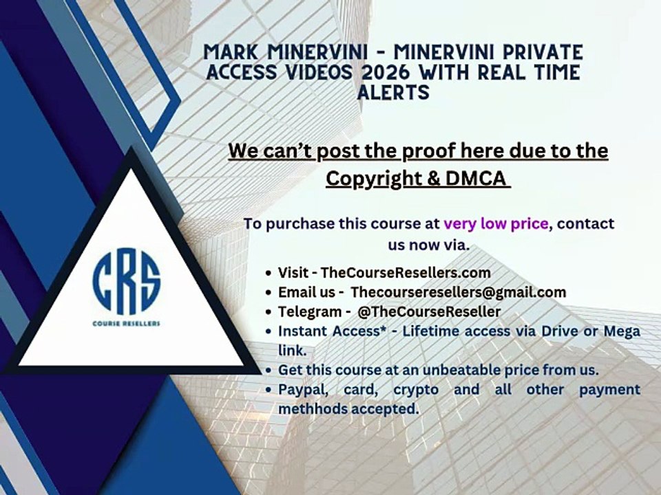 Thecourseresellers.com - Mark Minervini – Minervini Private Access Videos 2026 with Real time alerts
