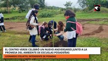 El Centro verde celebró un nuevo aniversario junto a la promesa al ambiente de estudiantes posadeños