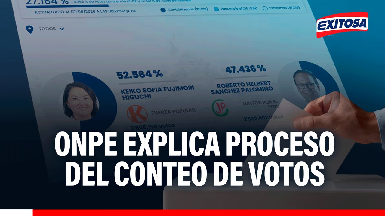 Segunda Vuelta Electoral: ONPE explica el proceso del conteo de votos