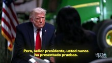 Trump abandonó una entrevista tras ser cuestionado sobre sus acusaciones de fraude electoral