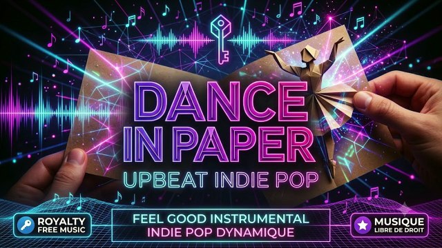 🎵 Dance in Paper – Royalty Free Upbeat Indie Pop Instrumental Danse en Papier – Musique Instrumentale Indie Pop Dynamique Libre de Droit