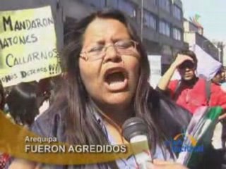 FUERON AGREDIDOS - AREQUIPA