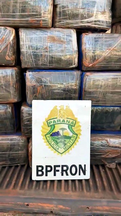 Unidade do BPFron em Umuarama apreende mais de 500 quilos de maconha após perseguição