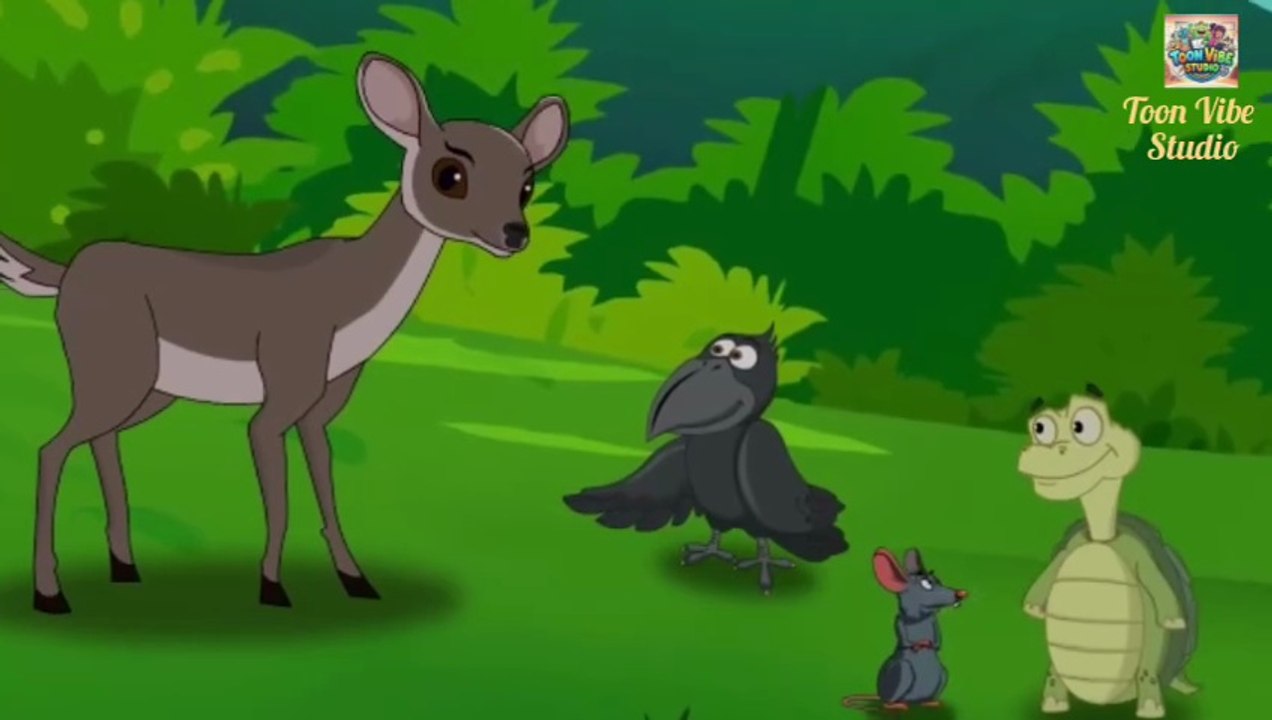 Unity is strength | Four friends story for kids |