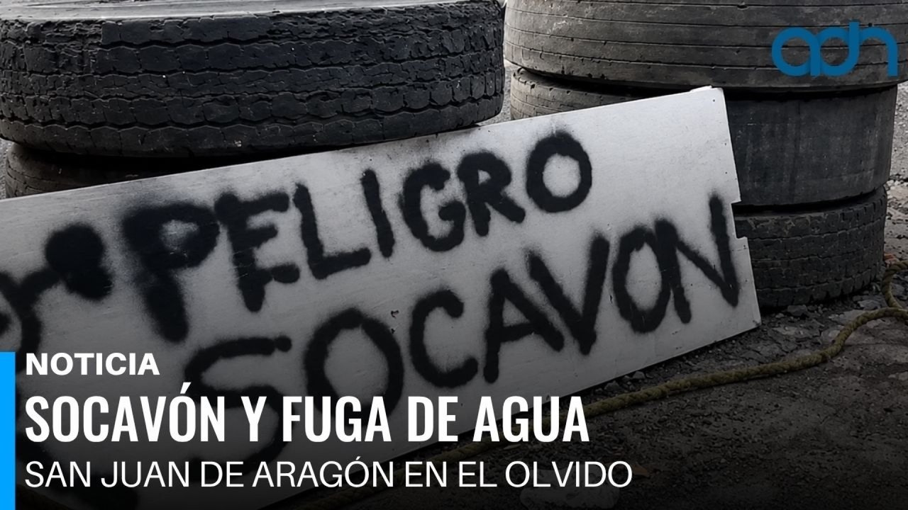 La falta de respuesta de las autoridades en San Juan de Aragón provoca socavones