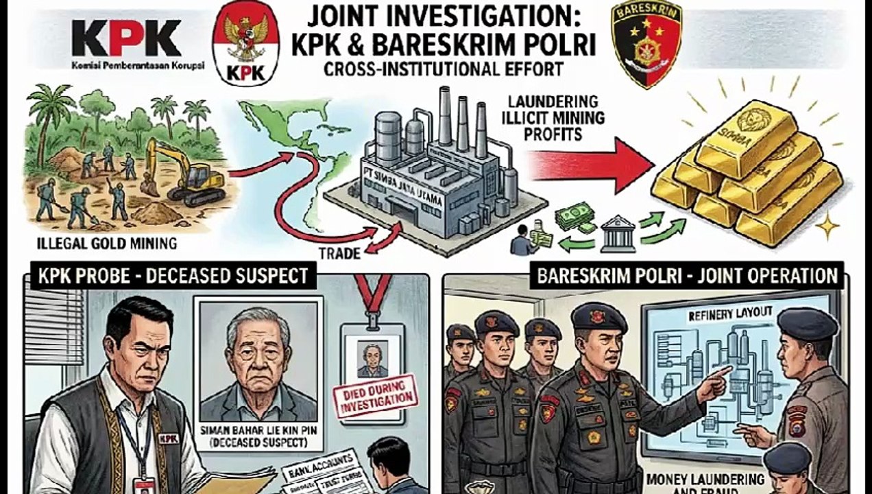 KPK dan Bareskrim Polri Lakukan Penegakan Hukum Lintas Lembaga Modus Legalisasi Gold Mining and Trading