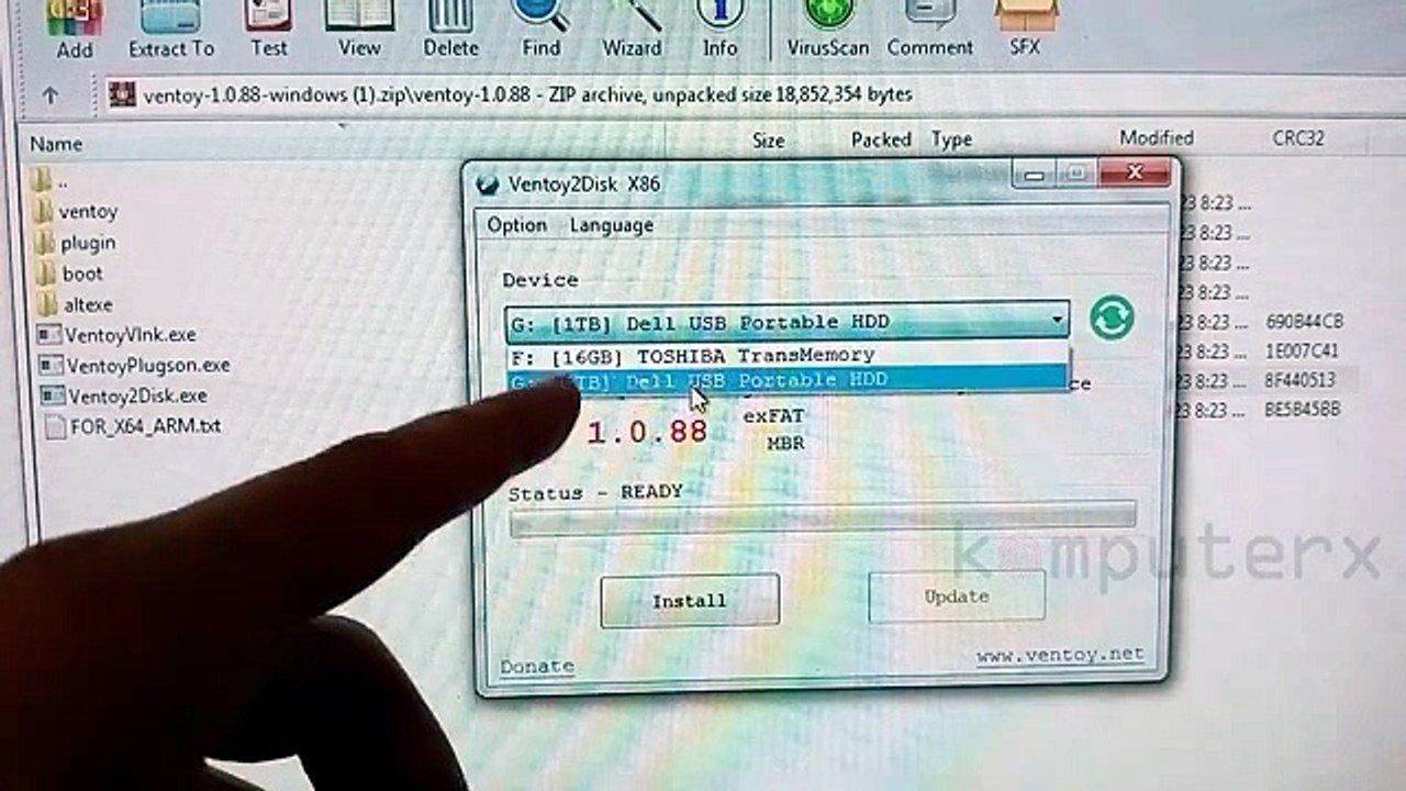 Cara Membuat 1 USB Bootable Untuk Banyak Instalasi Sistem Dengan Ventoy