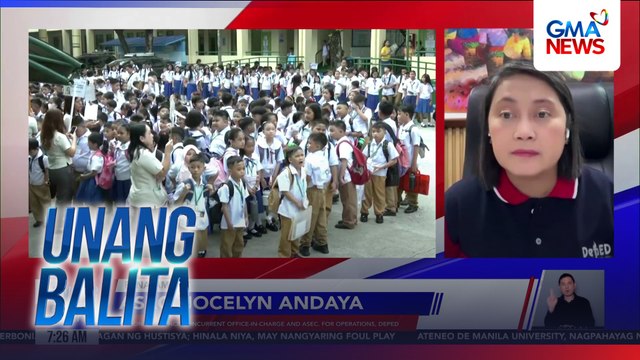 Panayam kay Asec. Jocelyn Andaya, Regional Dir., NCR Concurrent OIC & Asec. for Operations DepEd (June 10, 2026) | Unang Balita
