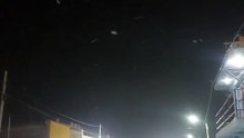 Copos de nieve sorprenden en la noche de San Antonio de los Cobres 