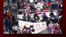 Tensión en Ciudad de México por protestas docentes en las inmediaciones del estadio Azteca a 48 horas del inicio de la Copa del Mundo.
