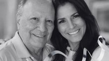 Alessandra Rosaldo sale de la funeraria donde velan a su padre, Jaime Sánchez Rosaldo