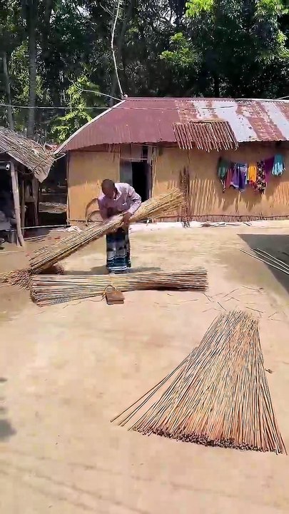 Start to End Full Process. 😱House Fence Making with Jute Sticks