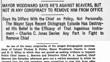 Sunday, 25th May 1913 Felder is the Mouthpiece of the Vice Gang, Declares Chief of Police Jas. L. Beavers