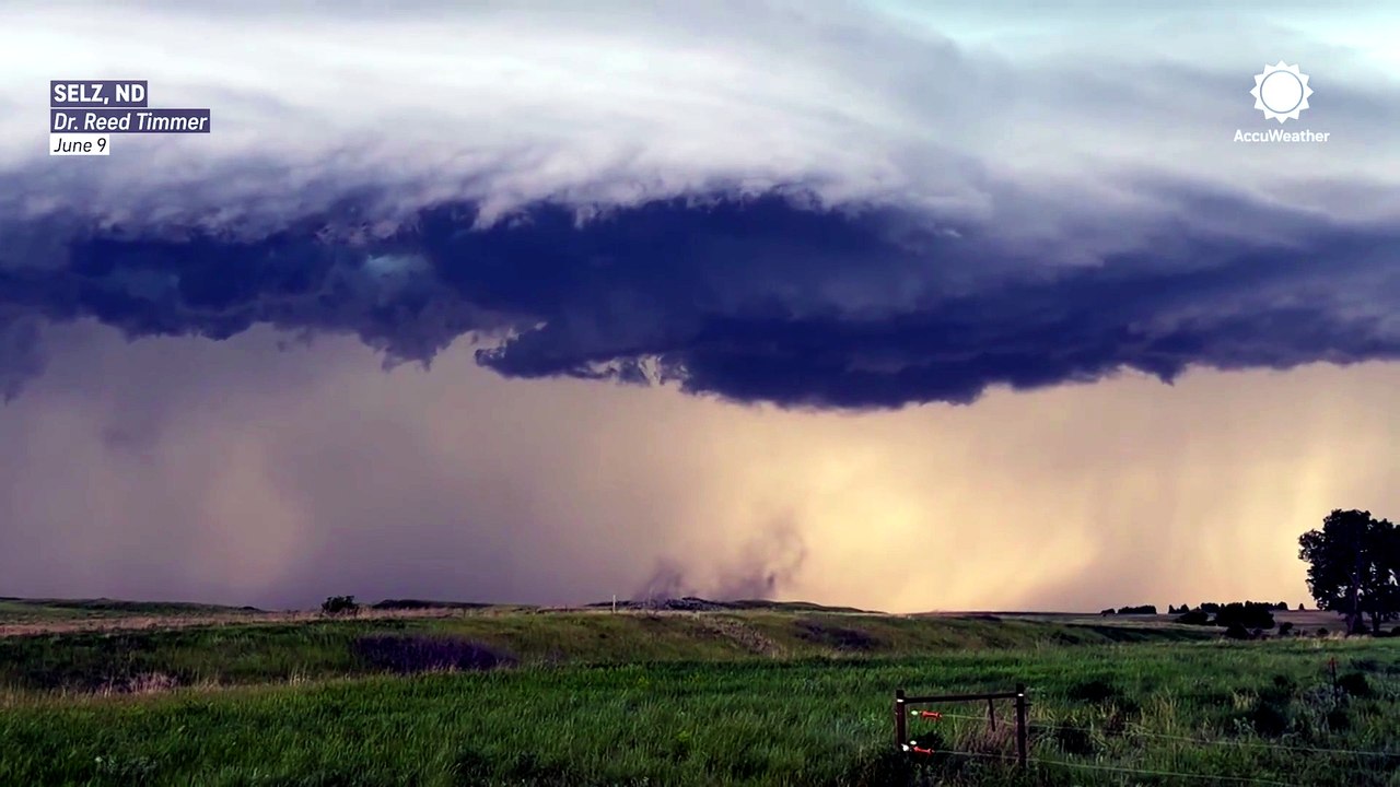 QLCS tornado spotted amid storms in North Dakota