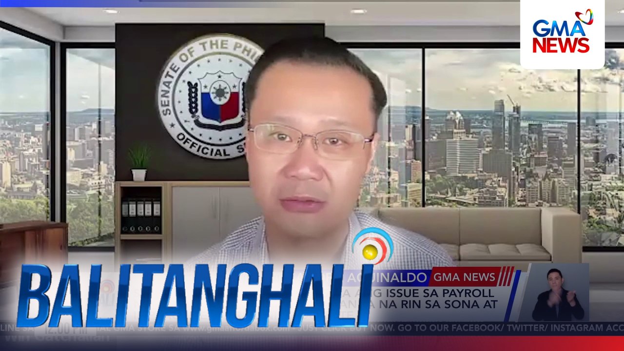Sen. Win Gatchalian - Naayos na ang issue sa payroll ng Senate employees; naghahanda na rin sa SONA at impeachment trial ni VPSD | Balitanghali