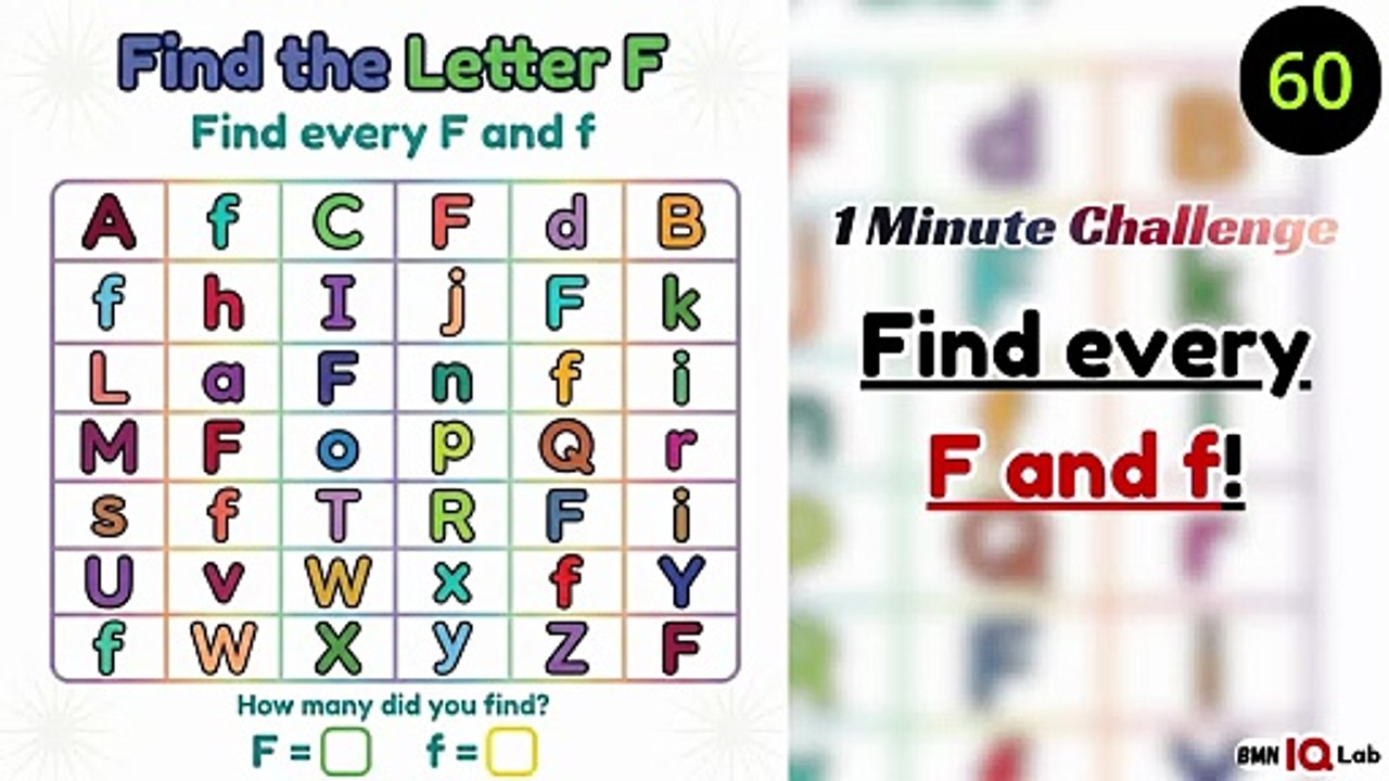 #TestYourEyes 🧪👀 Find every F and f! 🔎
