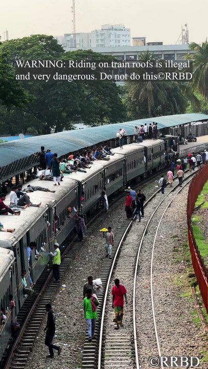 Avoid train roof travel! ❌🚂