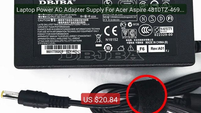 Laptop Power AC Adapter Supply For Acer Aspire 4810TZ-4696 ... Top Pick 2026 | Unbeatable Price!